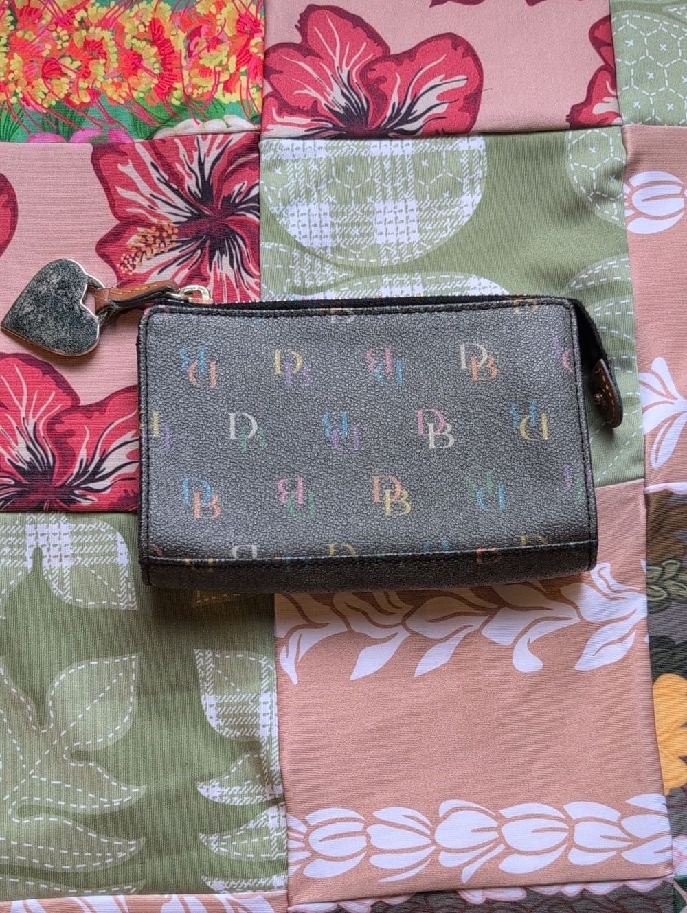Dooney & Bourke Zip Wallet with Multicolor Monogram - Picture 2 of 8
